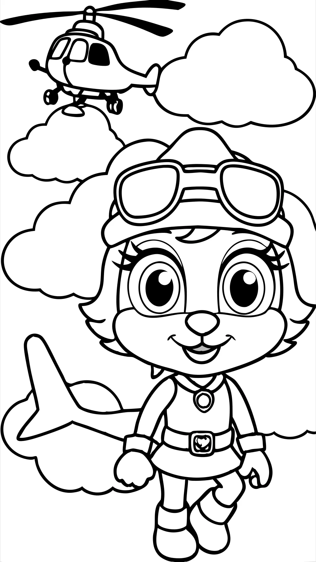 Paw Patrol Skye Coloring Pages